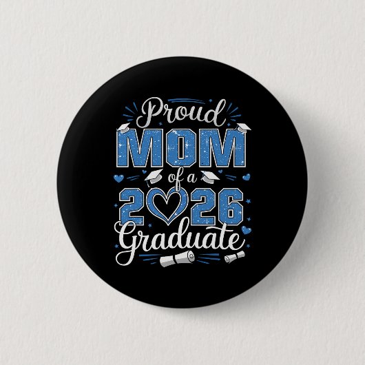 Trotse moeder van een afgestudeerde van de klas va ronde button 5,7 cm (Voorkant)