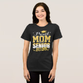 Trotse moeder van een afgestudeerde van de klas va Tri-Blend shirt (Voorkant volledig)