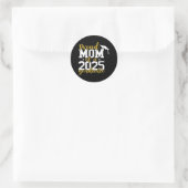 Trotse moeder van een Afstuderen 2025 Ronde Sticker (Tas)