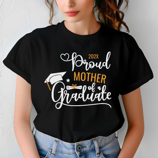 Trotse moeder van een Afstuderen ouder gewoonte T-shirt