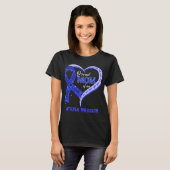 Trotse moeder van een ataxia krijger t-shirt (Voorkant volledig)