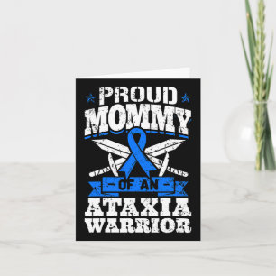 Trotse Moeder Van Een Ataxie Warrior Bewustzijnsli Kaart