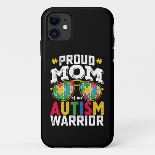 Trotse Moeder Van Een Autisme Strijder Familie Case-Mate iPhone Case (Achterkant)
