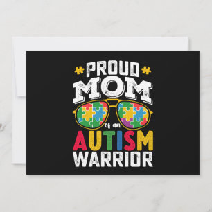 Trotse moeder van een Autisme Warrior familie Kaart
