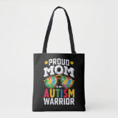 Trotse moeder van een Autisme Warrior familie Tote Bag (Voorkant)