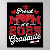 Trotse moeder van een CL van 2025 Afstuderen Senio Poster (Voorkant)