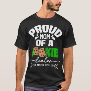 Trotse moeder van een cookie dealer scout meisje t t-shirt