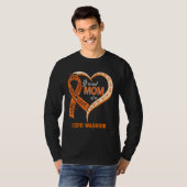 Trotse Moeder Van Een COPD Strijder Lint Hart T-shirt (Voorkant volledig)