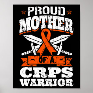 Trotse moeder van een CRPS Warrior RSD Awareness R Poster