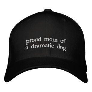 Trotse Moeder Van Een Dramatische Hond Grappige Ho Geborduurde Pet