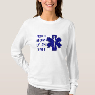 Trotse moeder van een EMT - Ondersteunende Moeder T-shirt