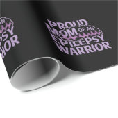 Trotse moeder van een epilepsie krijger Show uw st Cadeaupapier (Rol Hoek)