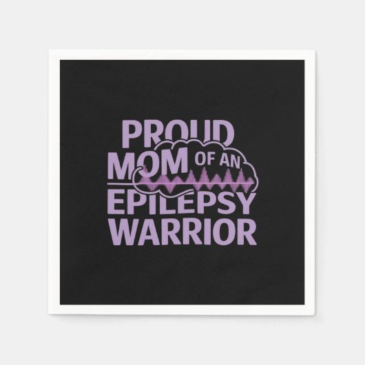 Trotse moeder van een epilepsie krijger Show uw st Servet (Voorkant)
