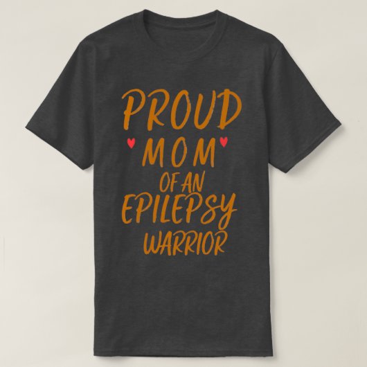 trotse moeder van een epilepsiegerier t-shirt (Design voorkant)