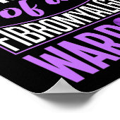 Trotse moeder van een fibromyalgie krijger 1 poster (Hoek)