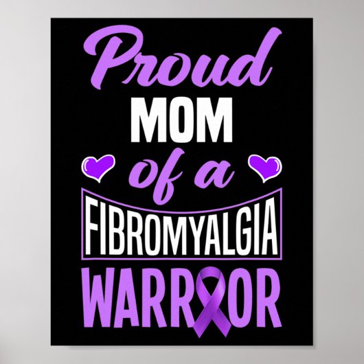 Trotse moeder van een fibromyalgie krijger 1 poster (Voorkant)