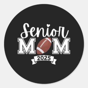 Trotse moeder van een footll senior 2025 Schattige Ronde Sticker