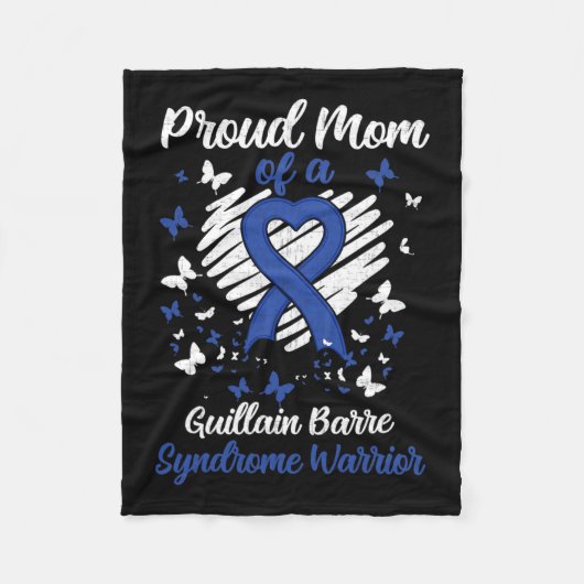 Trotse moeder van een Guillain-Barre syndroom Warr Fleece Deken (Voorkant)