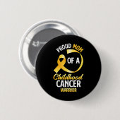 Trotse moeder van een kind kanker krijger dochter ronde button 5,7 cm (Voorkant /achterkant)