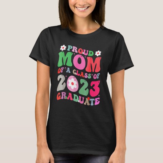 Trotse Moeder van een Klasse van 2023 Afstuderen G T-shirt (Voorkant)