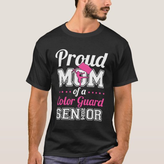 Trotse moeder van een kleur Guard Senior 2024 T-shirt (Voorkant)