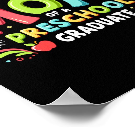 Trotse moeder van een kleuterschool Afstuderen Poster (Hoek)