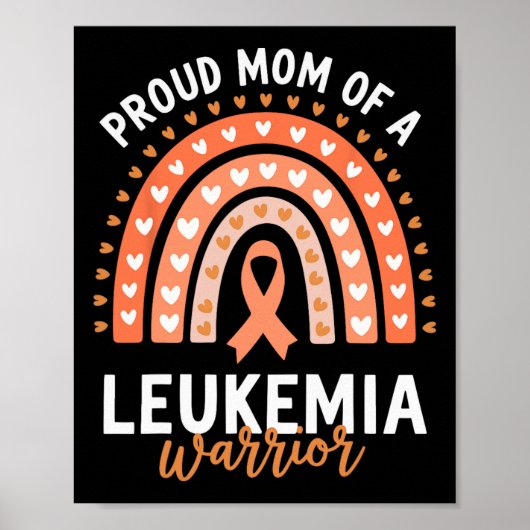 Trotse Moeder Van Een Leukemie Krijger Poster (Voorkant)