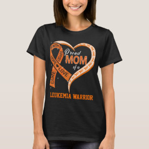 Trotse moeder van een leukemie krijger t-shirt