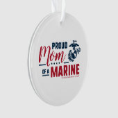 Trotse moeder van een marinier - Kleur Ornament (voorkant)