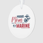 Trotse moeder van een marinier - Kleur Ornament (voorkant)