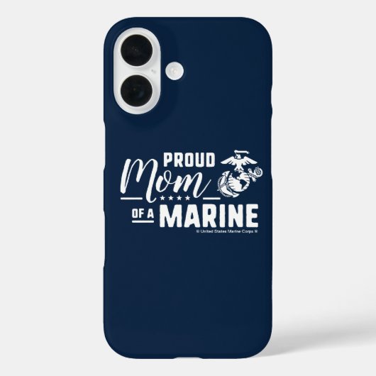 Trotse moeder van een marinier - Wit Case-Mate iPhone Case (Achterkant)