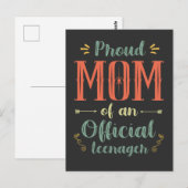 Trotse moeder van een officiële tiener 13e verjaar briefkaart (Voorkant / Achterkant)