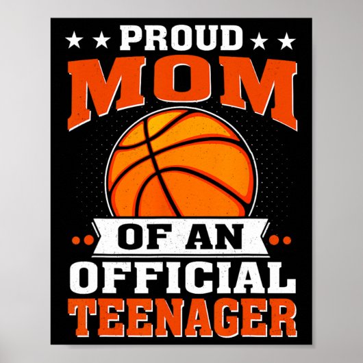 Trotse moeder van een officiële tiener 13e verjaar poster (Voorkant)