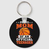 Trotse moeder van een officiële tiener 13e verjaar sleutelhanger (Voorkant)