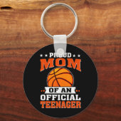 Trotse moeder van een officiële tiener 13e verjaar sleutelhanger (Voorkant)