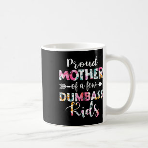 Trotse moeder van een paar domme Kinder bloemenmoe Koffiemok
