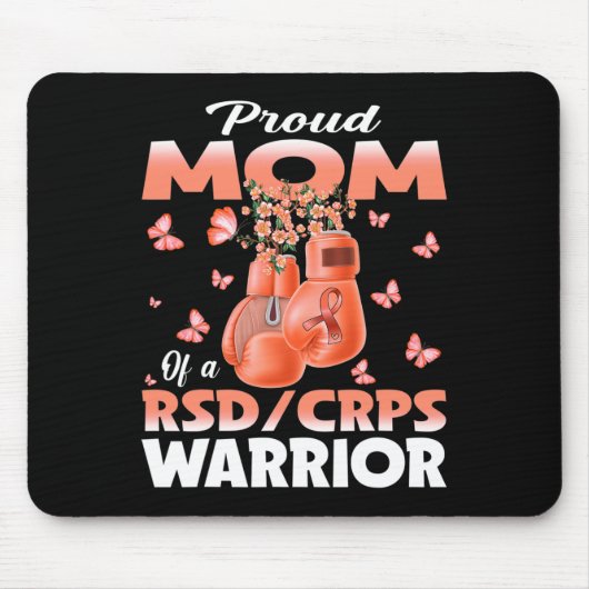 Trotse moeder van een RSD Corps Warrior Awareness Muismat (Voorkant)
