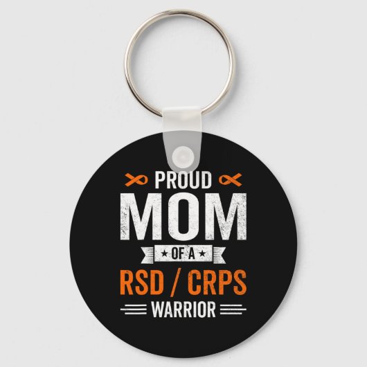 Trotse Moeder Van Een Rsd Crps Strijder Overlevend Sleutelhanger (Voorkant)