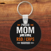 Trotse Moeder Van Een Rsd Crps Strijder Overlevend Sleutelhanger (Voorkant)