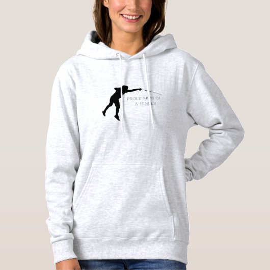 Trotse moeder van een schermer hoodie (Voorkant)
