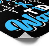 Trotse moeder van een T1D Warrior diabetische diab Poster (Hoek)