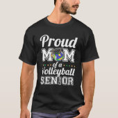 Trotse Moeder van een Volleybal Senior 2023 T Shir T-shirt (Voorkant)