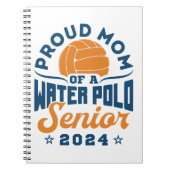 Trotse moeder van een waterpolo senior 2024 notitieboek (Voorkant)