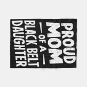 Trotse moeder van een zwarte band dochter 12 fleece deken (Voorkant (Horizontaal))