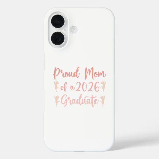 Trotse moeder van eindexamenklas 2026 afgestudeerd Case-Mate iPhone case (Achterkant)