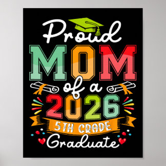 Trotse moeder van eindexamenklas 2026 groep 8 Moed Poster