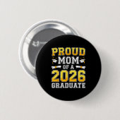 Trotse moeder van eindexamenklas 2026 ronde button 5,7 cm (Voorkant /achterkant)