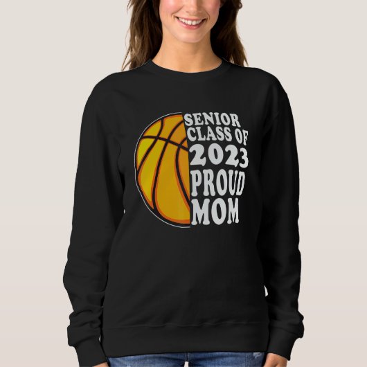 Trotse moeder van eindexamenstudent basketbal 2023 trui (Voorkant)
