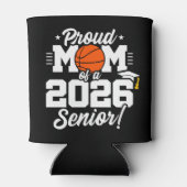 Trotse moeder van eindexamenstudent basketbal 2026 blikjeskoeler (Achterkant)