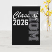 Trotse moeder van klas van 2026 senior moeder 2026 kaart (Gele Bloem)